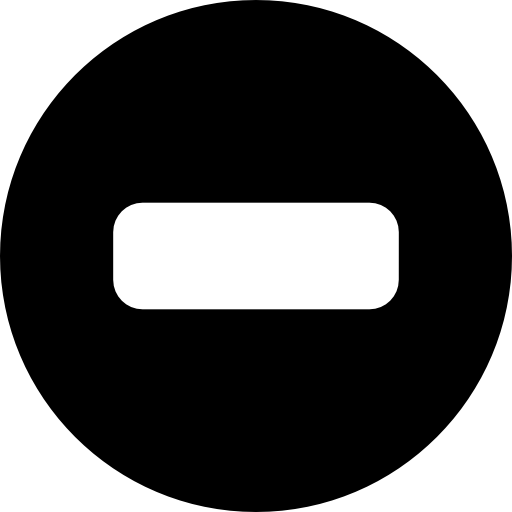 Minus sign in a circle